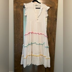 Crosby by Mollie Burch Napa White Gauze Dress size small